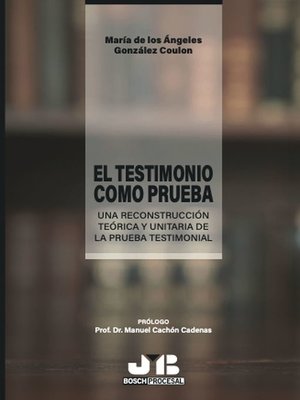 cover image of El testimonio como prueba